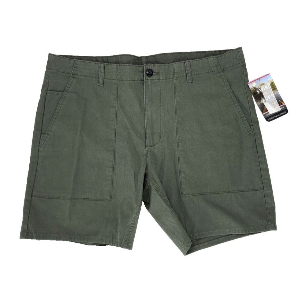 5 Pocket Style Shorts by Swiss Alps Men's Short Pants - Forest Green - Size 40